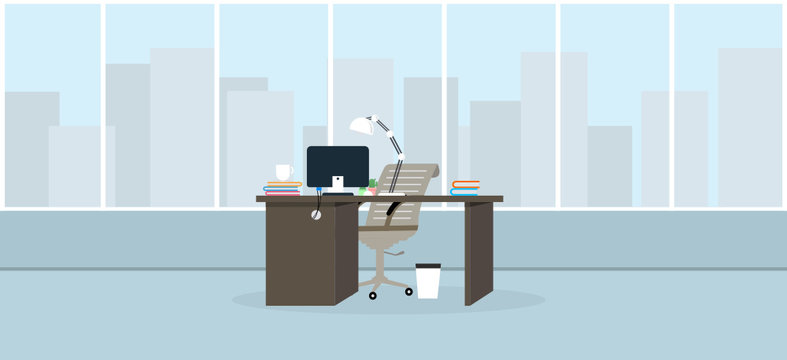 office  learning and teaching To work Using a design program vector illustration