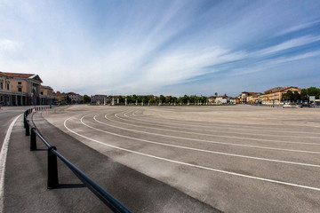 Padua, Prato della Valle in time of covid19