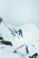 Winter hiking at Forcan Ridge