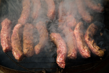 Kebab grill isolated. barbecue meat grilling
