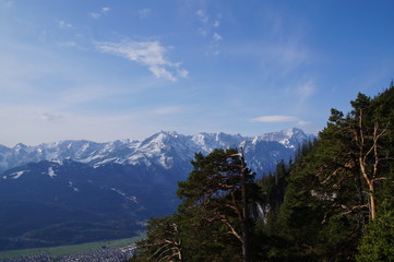 Alpspitze und Zugspitze von Königsstand 