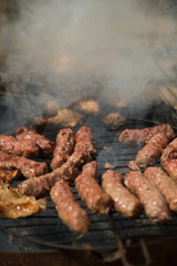 Kebab grill isolated. barbecue meat grilling
