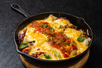 メキシコ料理 エンチラーダ mexican tortilla rolls (enchilada)