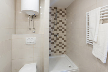 Bathroom interior in small apartment