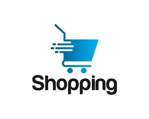 Shopping Cart Logo Design Vector