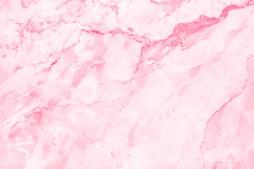 Fototapeta premium Pink marble floor texture background with high resolution, counter top view of natural tiles stone in seamless glitter pattern and luxurious.