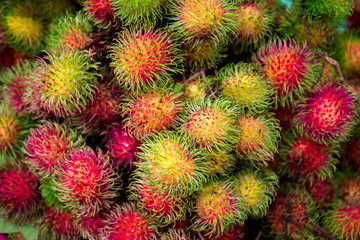 Fototapeta premium Rambutan macro