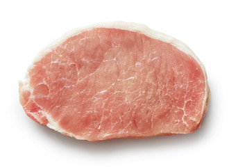 slice of raw pork meat