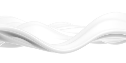 White abstract liquid wavy background