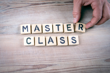 Master Class. Webinar, training, retraining and hobbies concept