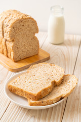 sliced wholegrain bread