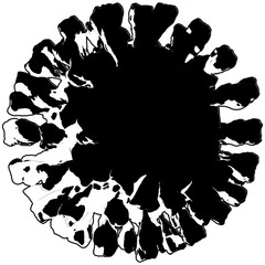 Corona Virus Vector. Illustration Isolated On Background. A Vector Illustration Of Coronavirus.