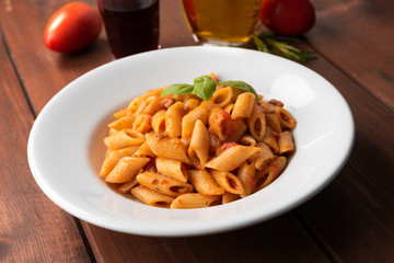 Piatto di pasta con ragu alla bolognese, cucina Italiana