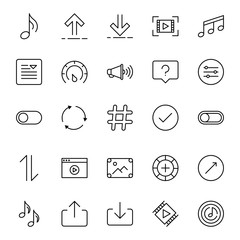 Sign icon set.
