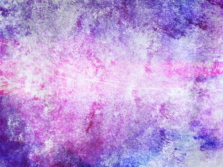 Fototapeta premium Purple, blue and pink abstract watercolor background texture