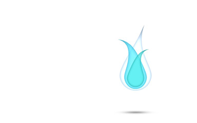 
Graphic Water Drop Isolated background