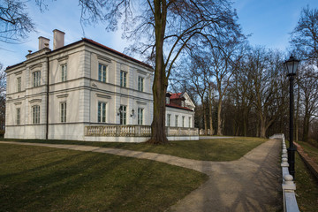 Fototapeta na wymiar Palace of the 17th century (now a museum) in Warka, Masovia, Poland