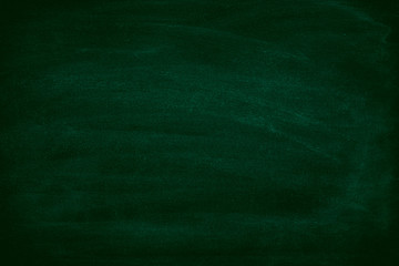Green Chalkboard. Chalk texture school board display for background. chalk traces erased with copy space for add text or graphic design. Backdrop of Education concepts 