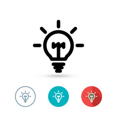 Light bulb icon collection. Lamp sign and symbol for your website design. Vector illustration.
