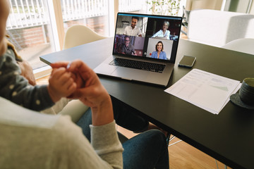 Video conference call from home