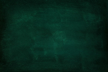 Green Chalkboard. Chalk texture school board display for background. chalk traces erased with copy space for add text or graphic design. Backdrop of Education concepts 