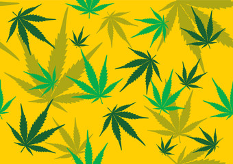 Fototapeta na wymiar marijuana leaves Camouflage Background