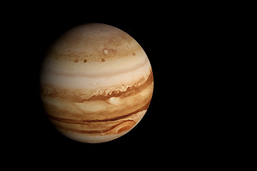 Jupiter planet, 3D illustration, Solar System © Bocskai István
