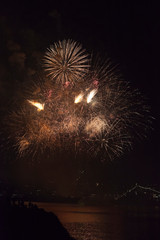Fireworks in honor of the Navy in the hero city of Sevastopol, Crimea