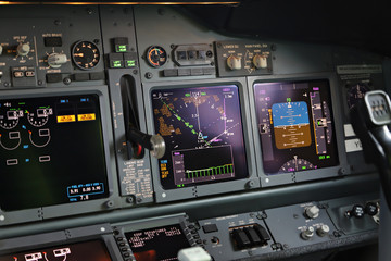 Boeing 737 primary flight display - obrazy, fototapety, plakaty