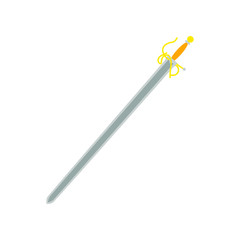 Colada sword of the spanish warrior of the middle ages cid campeador, illustration for web and mobile design.