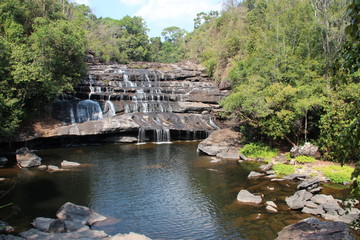 Tad Xay waterfall in the Phou Khao Khouay park in Laos
