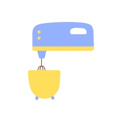 Kitchen mixer. Vector illustration. Kitchen appliances.