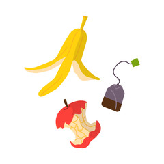 Vector design of trash and recycle symbol. Graphic of trash and rubbish vector icon for stock.