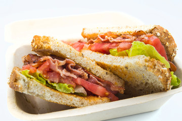 A BLT is a type of sandwich, named for the initials of its primary ingredients, bacon, lettuce and tomato