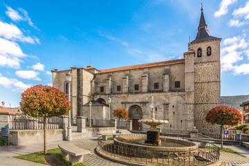 Church of San Eutropio in El Espinar in the province of Segovia in the natural park of Guadarrama (Castilla y León, Spain)