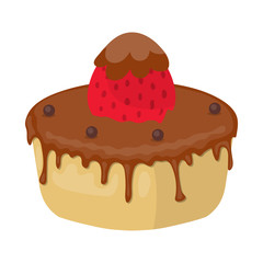 Vector design of cake and birthday logo. Set of cake and chocolate stock vector illustration.