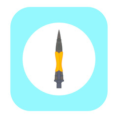 longinos spear is the weapon with which they killed jesus christ according to the christian religion, illustration for web and mobile design.