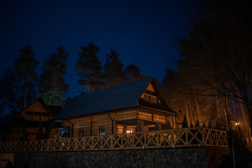 mountaineer  house in night © Marcin