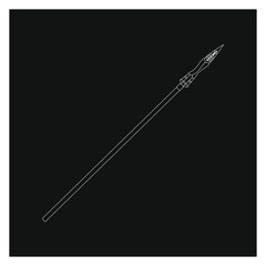 longinos spear is the weapon with which they killed jesus christ according to the christian religion, illustration for web and mobile design.
