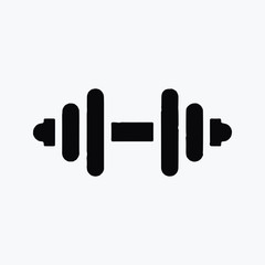 wight gym single vector icon symbol