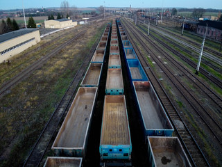 train carts from the sky © Marcin