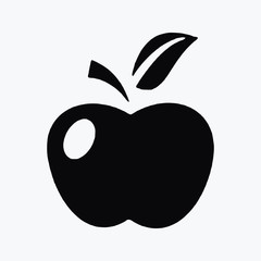 apple single vector icon symbol