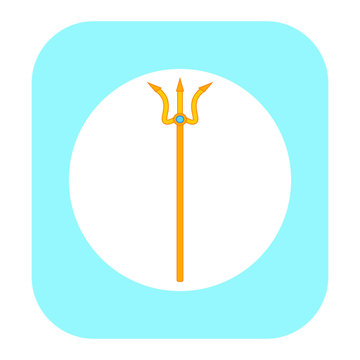 objects of mythological gods of Olympus, illustration for web and mobile design.
