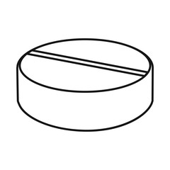 Vector design of pill and drug logo. Web element of pill and capsule stock symbol for web.