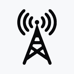 Network Tower single vector icon symbol