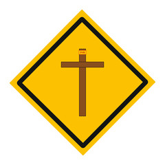 cross of christ, relic of christianity, illustration for web and mobile design.