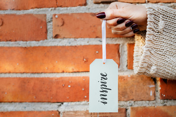 Paper clothing tag