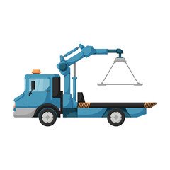 Truck tow vector icon.Cartoon vector icon isolated on white background truck tow.