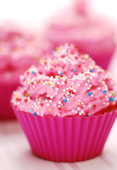Pink cupcakes birthday