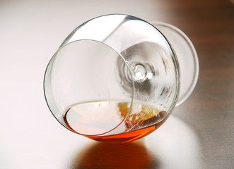 Glass of cognac